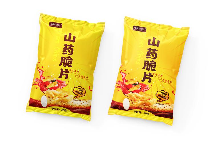 山药脆片与薯片包装设计 商用食品的视觉突围战